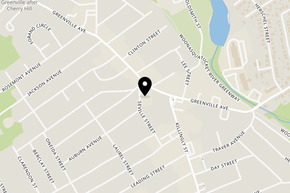 Map showing the location of The 78 Pub @ This Guy's Pizza on 80 Greenville Ave in Johnston